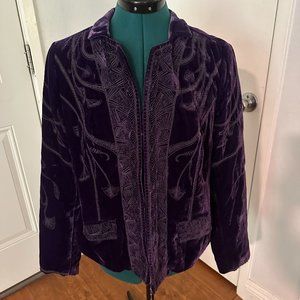 Chico's Women's Jacket, Size: 0, Purple, Long Sleeve